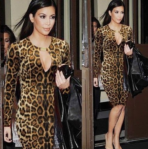 F66614  Sexy Leopard Dresses